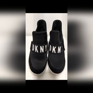 DKNY Black Slip-On Sneakers. Size 8.5 M
